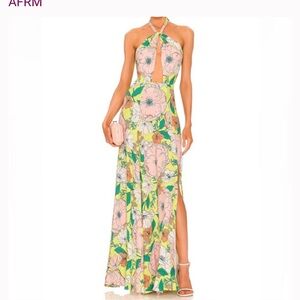 AFRM Maxi Halter Dress